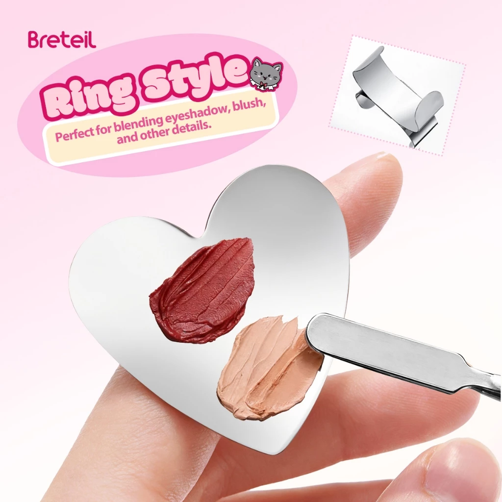 Bộ Dụng Cụ Khay + Cây Trộn Kem Nền Breteil Beauty Tools As Companions BR-F12
