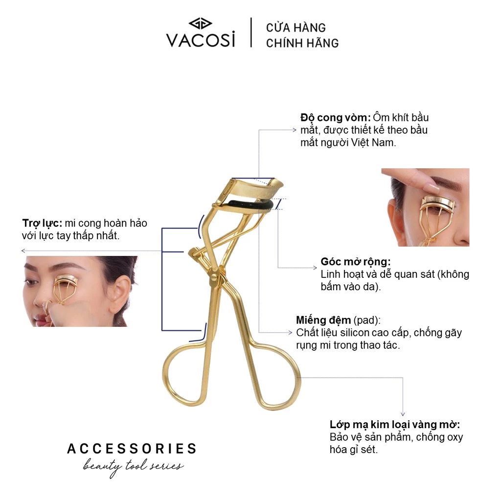 Kẹp Bấm Mi Vacosi Pro Classic Curler BM04