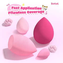 Bông Mút Trang Điểm Breteil Beauty Tools As Companions (4 Mút)