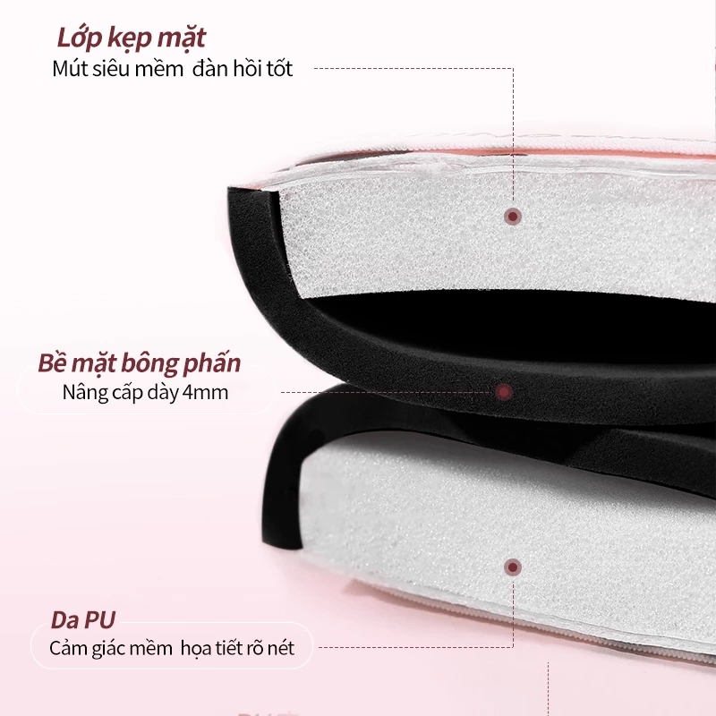 Mút Tán Nền Báo Đốm Guoxiaoniu Powder Puff