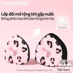 Mút Tán Nền Báo Đốm Guoxiaoniu Powder Puff