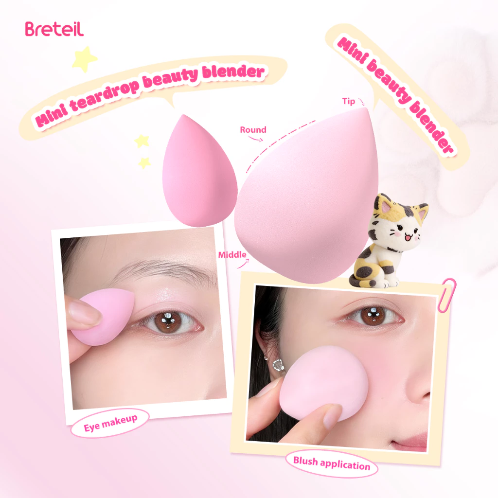 Bông Mút Trang Điểm Breteil Beauty Tools As Companions (4 Mút)