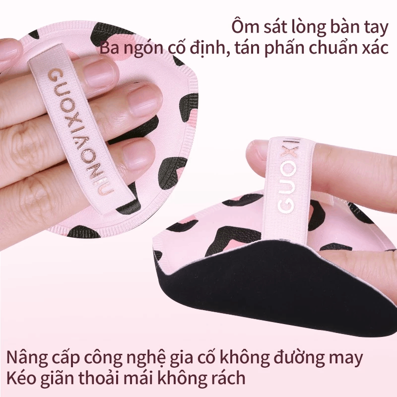Mút Tán Nền Báo Đốm Guoxiaoniu Powder Puff