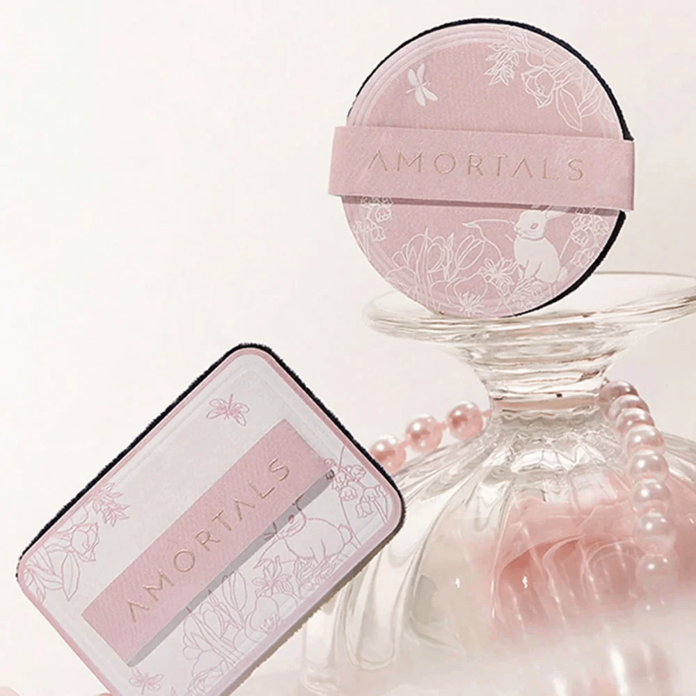 Set 2 Bông Phấn Phủ Amortals Artist Series Hand Garden Round Powder Puff
