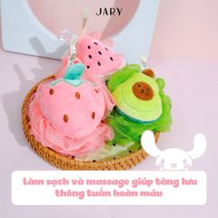 Bông Tắm Xơ Mướp Jary Loofah Bath Sponge Nhiều Màu