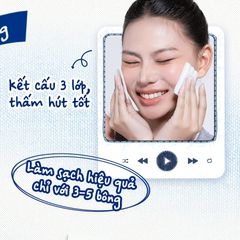 Bông Tẩy Trang Cao Cấp Horus Rectangular Soft Cotton Pad 200 Miếng