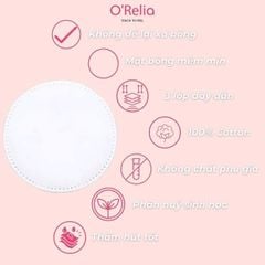 Bông Tẩy Trang O'Relia Touch To Feel 100% Bông Tự Nhiên