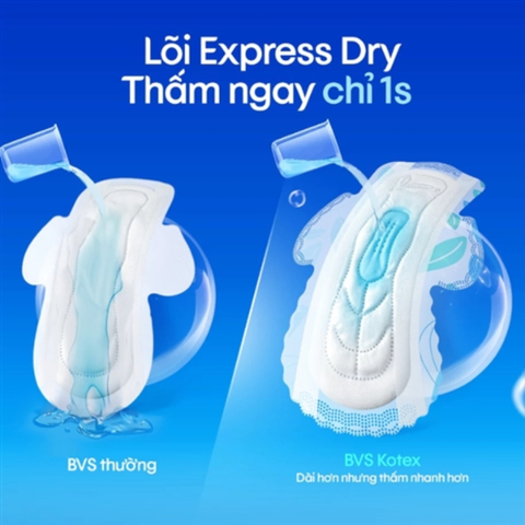 Băng Vệ Sinh Kotex Bảo Vệ Toàn Diện Siêu Mỏng Cánh 23cm 8 Miếng