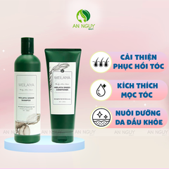 Bộ Gội Xả Weilaiya Ginger Hair Strength Shampoo & Conditioner Gừng Trắng, Giảm Rụng, Kích Mọc Tóc (Trắng)
