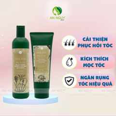 Bộ Gội Xả Weilaiya Zingiber Officinale Juice Repairment Hair Shampoo & Conditioner Gừng Hà Thủ Ô, Kích Mọc Tóc (Nâu)