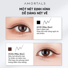 Bút Kẻ Mắt Nước Amortals Spectrum Rainbow Colorful Eyeliner Pen 0.5ml