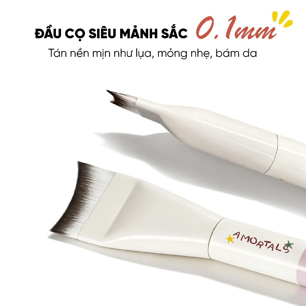 Cọ Dàn Kem Nền Hình Lưỡi Liềm Siêu Mỏng Amortals Foundation Brush