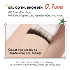 Cọ Dàn Kem Nền Hình Lưỡi Liềm Siêu Mỏng Amortals Foundation Brush