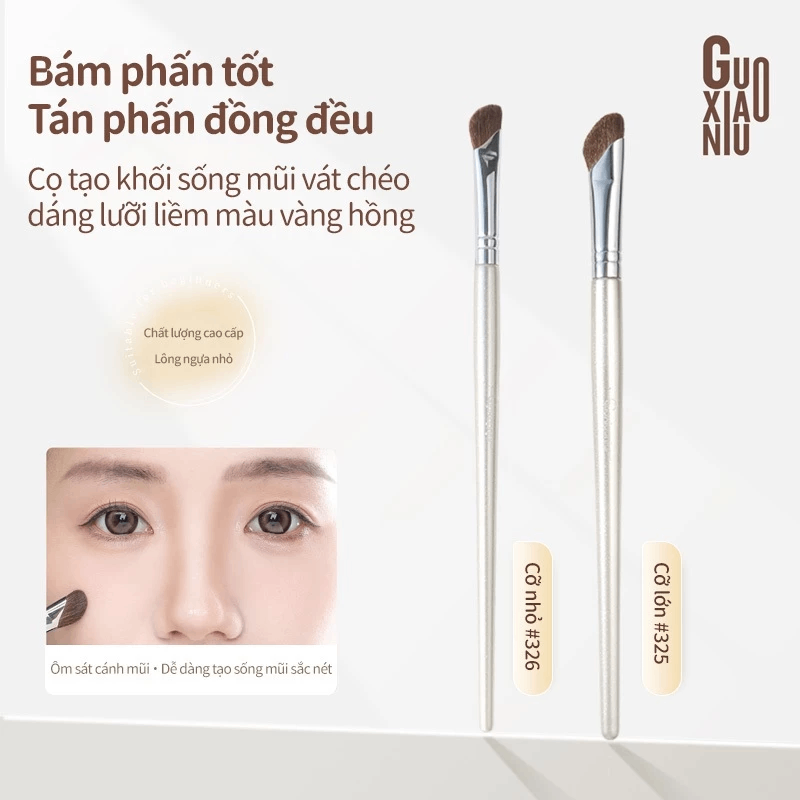 Cọ Trang Điểm Guoxiaoniu Rose Gold Brush