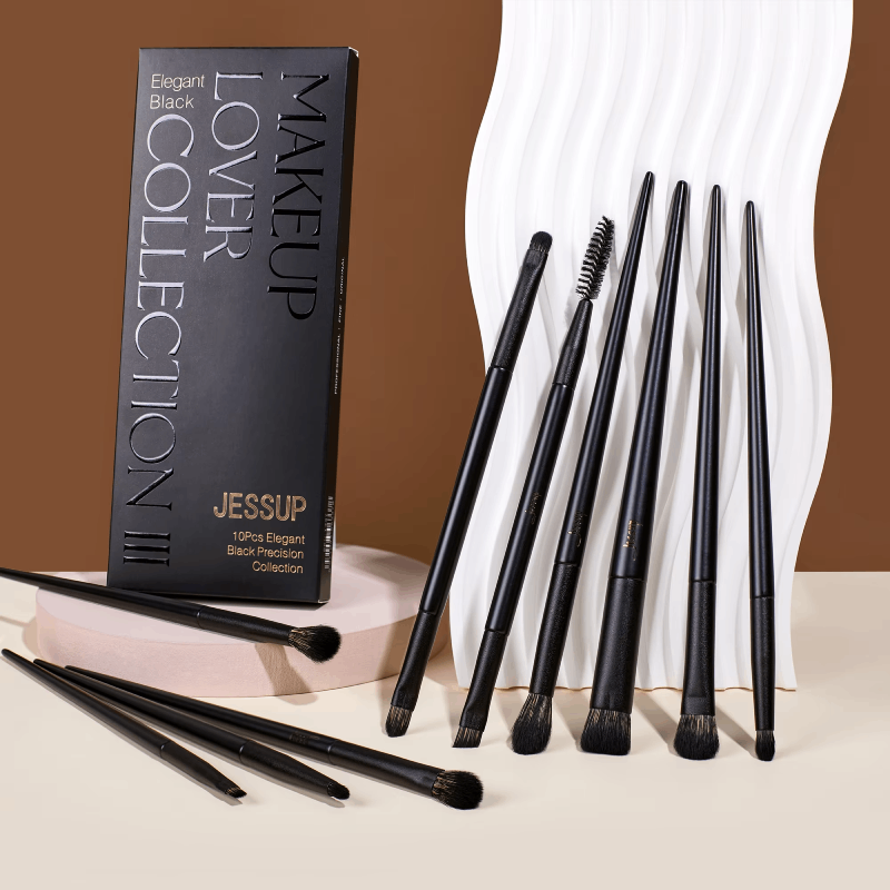 Bộ Cọ Trang Điểm 10 Cây Jessup Make Up Lover Collection III (Black)