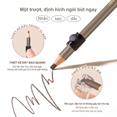Chì Xé Kẻ Mày Ukiss One-Pull No-Shave Eyebrow Pencil 3.8g