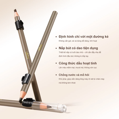 Chì Xé Kẻ Mày Ukiss One-Pull No-Shave Eyebrow Pencil 3.8g