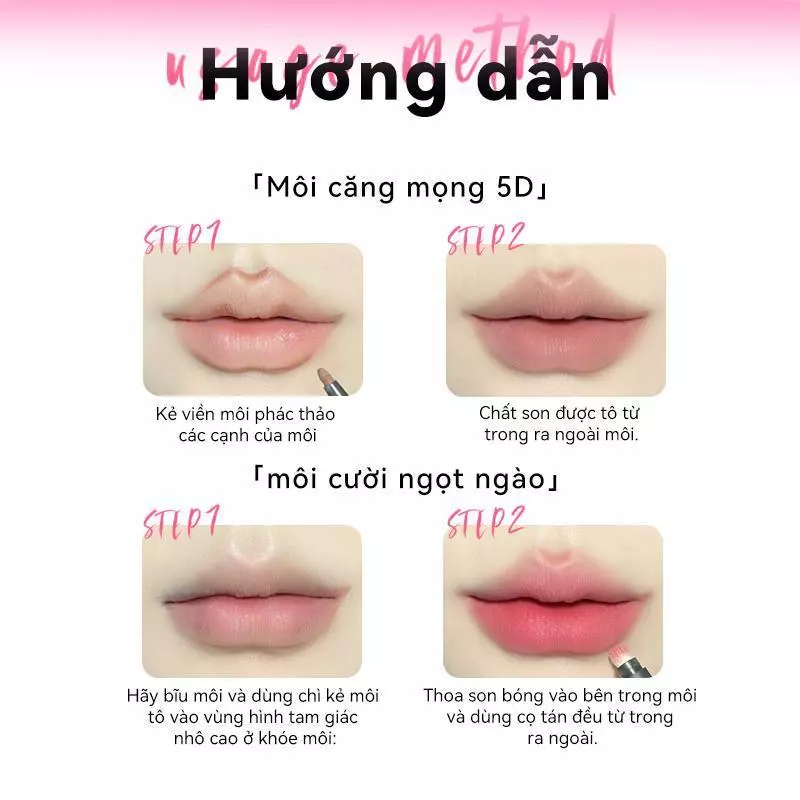 Chì Kẻ Viền Môi 3in1 PinkPunk One-Touch Plumping Lip Liner 0,25g