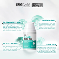 Gel Chấm Mụn MD Care Blemish Care Gel Hỗ Trợ Làm Dịu Và Cải Thiện Mụn Viêm 15ml
