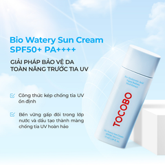 Kem Chống Nắng Thuần Chay, Dưỡng Ẩm Tocobo Bio Watery Sun Cream SPF 50 PA++++ 50ml