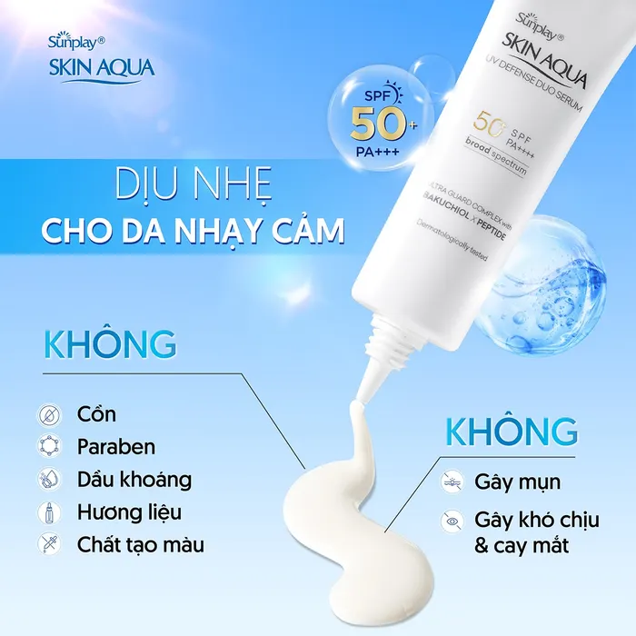 Serum Chống Nắng Skin Aqua UV Defense Duo Serum Dưỡng Da Chuyên Sâu 30g