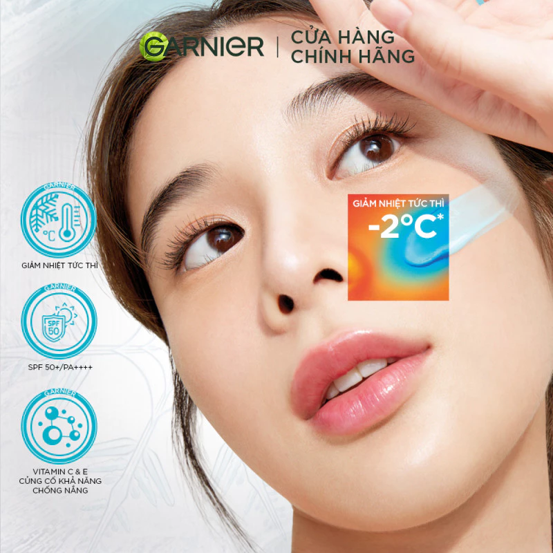 Kem Chống Nắng Garnier Super UV Cooling Watergel Sunscreen SPF50+ PA++++ Tươi Mát Da 30ml