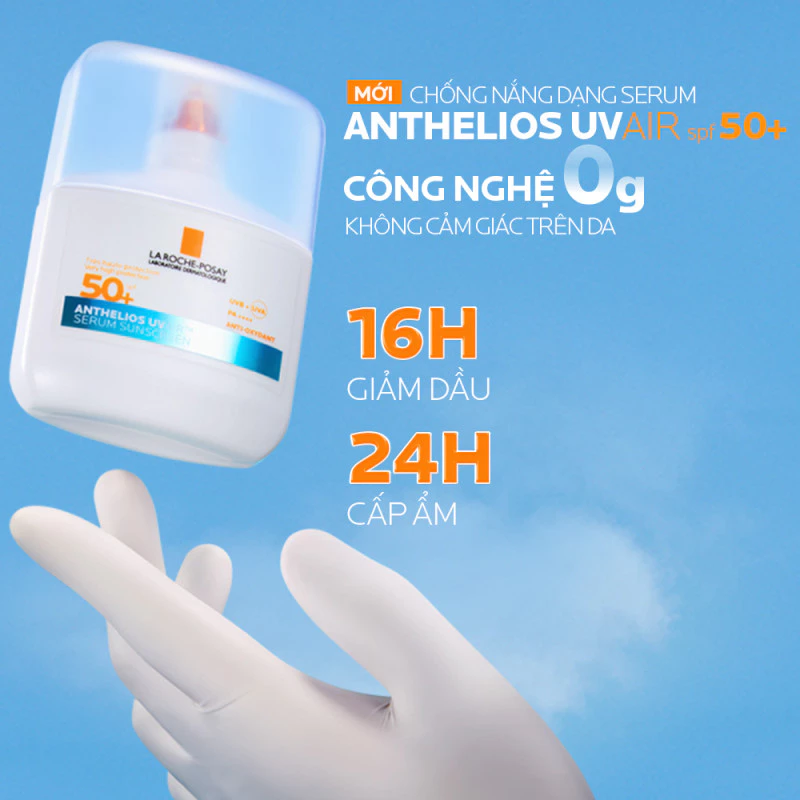 Chống Nắng Dạng Tinh Chất La Roche-Posay Anthelios Uvair Serum Sunscreen SPF 50+ PA++++ 50ml