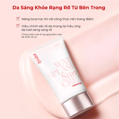 Combo Kem Chống Nắng Espoir Water Splash Sun Cream Ceramide SPF50+ PA++++ 60ml + Sữa Rửa Mặt Ceramide Cleasing Foam 20g