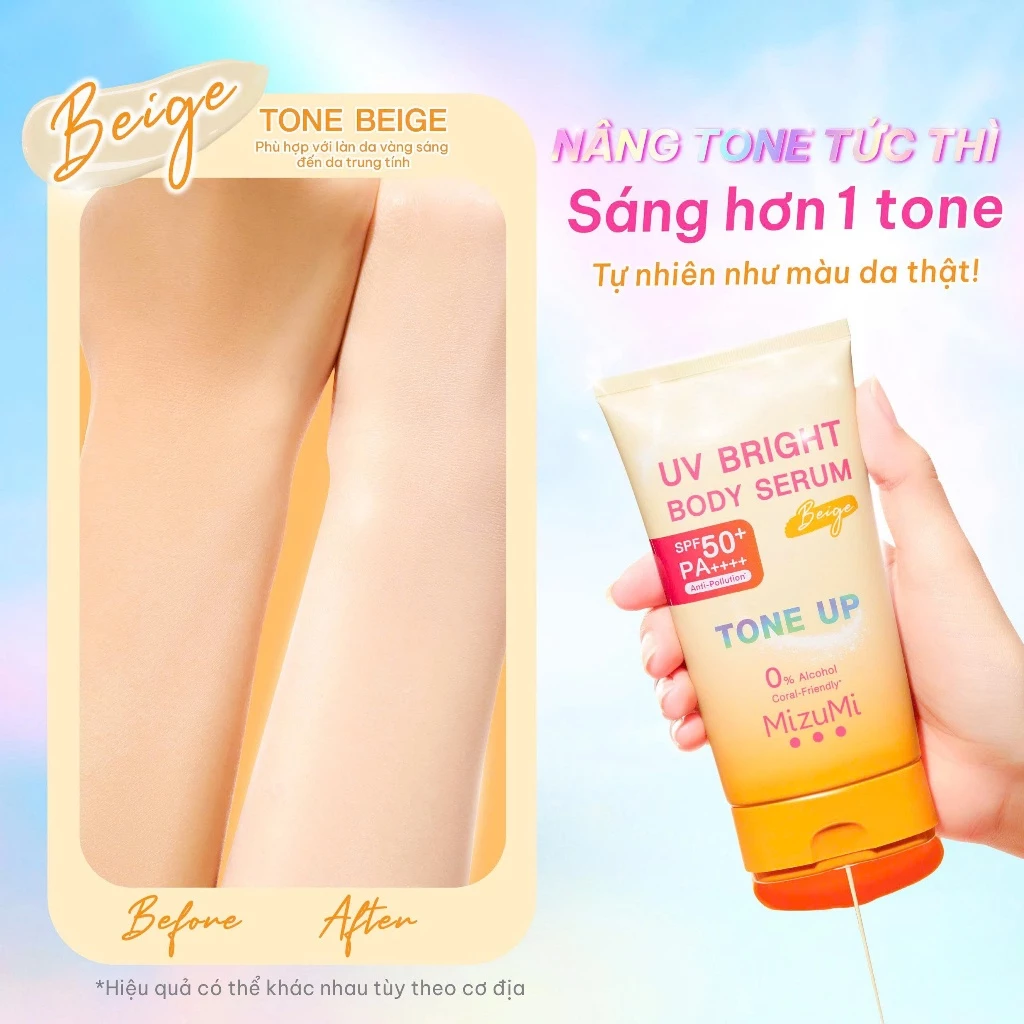 Dưỡng Thể Chống Nắng MizuMi UV Body Serum SPF 50+ PA++++ Anti-Pollution
