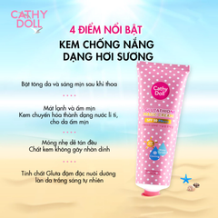 Kem Chống Nắng Cathy Doll L-Glutathione Magic Cream SPF50/PA+++ Giảm Nhiệt Độ, Dưỡng Sáng Da Body 138ml