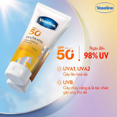 Dưỡng Thể Chống Nắng Vaseline Gluta-Hya Glow Defense UV Serum SPF50+ PA++++ 260ml