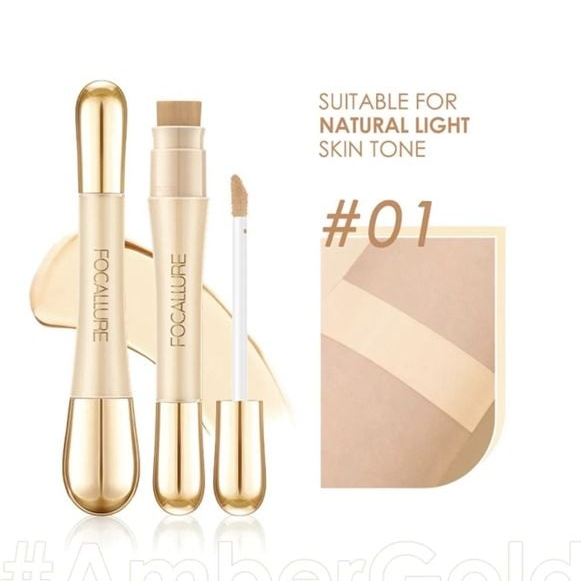 Che Khuyết Điểm Kèm Cọ Che Phủ Cao Focallure Soft Matte Complete Concealer 8g