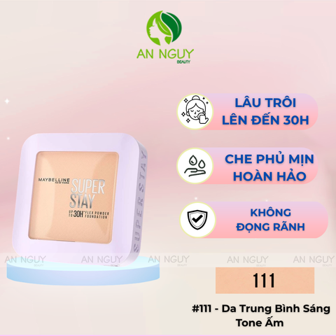 Phấn Phủ Dạng Nén Maybelline Super Stay Up To 30H Flex Powder Foundation 9g