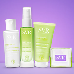 Combo 3 Món SVR Sebiaclear Cho Da Dầu (Tinh Chất 30ml + Nước Tẩy Trang 75ml + Gel Rửa Mặt 55ml + Túi Lưới)