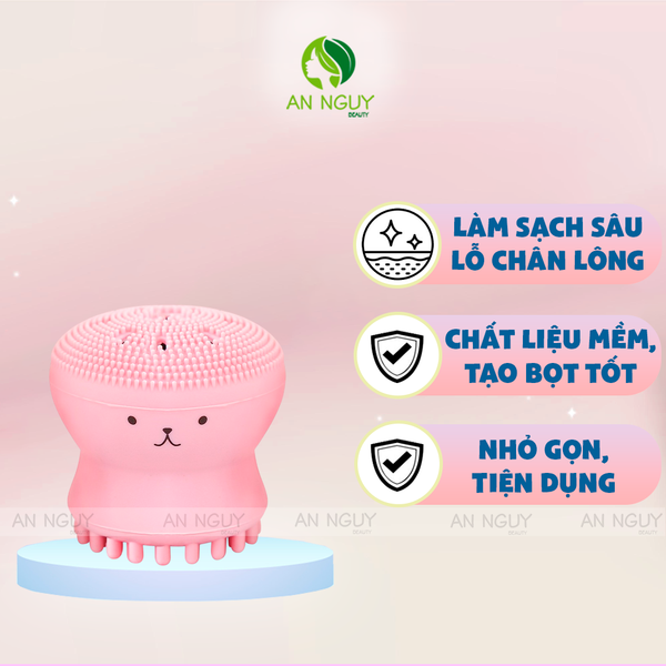 Cọ Rửa Mặt Tạo Bọt Bạch Tuộc Habaria