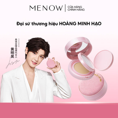Cushion + Phấn Phủ Nén Menow Rouge Light Makeup Powder Cushion Cream 2In1 17g