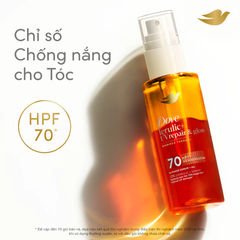Serum Dưỡng Tóc Dove Repair Bi-phase Serum + Oil 2 Trong 1 Cho Tóc Bóng Mượt 77ml