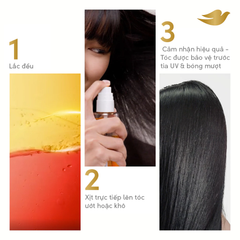 Serum Dưỡng Tóc Dove Repair Bi-phase Serum + Oil 2 Trong 1 Cho Tóc Bóng Mượt 77ml