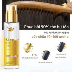 Serum Dưỡng Tóc Dove Repair Bi-phase Serum + Oil 2 Trong 1 Cho Tóc Bóng Mượt 77ml