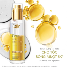 Serum Dưỡng Tóc Dove Repair Bi-phase Serum + Oil 2 Trong 1 Cho Tóc Bóng Mượt 77ml