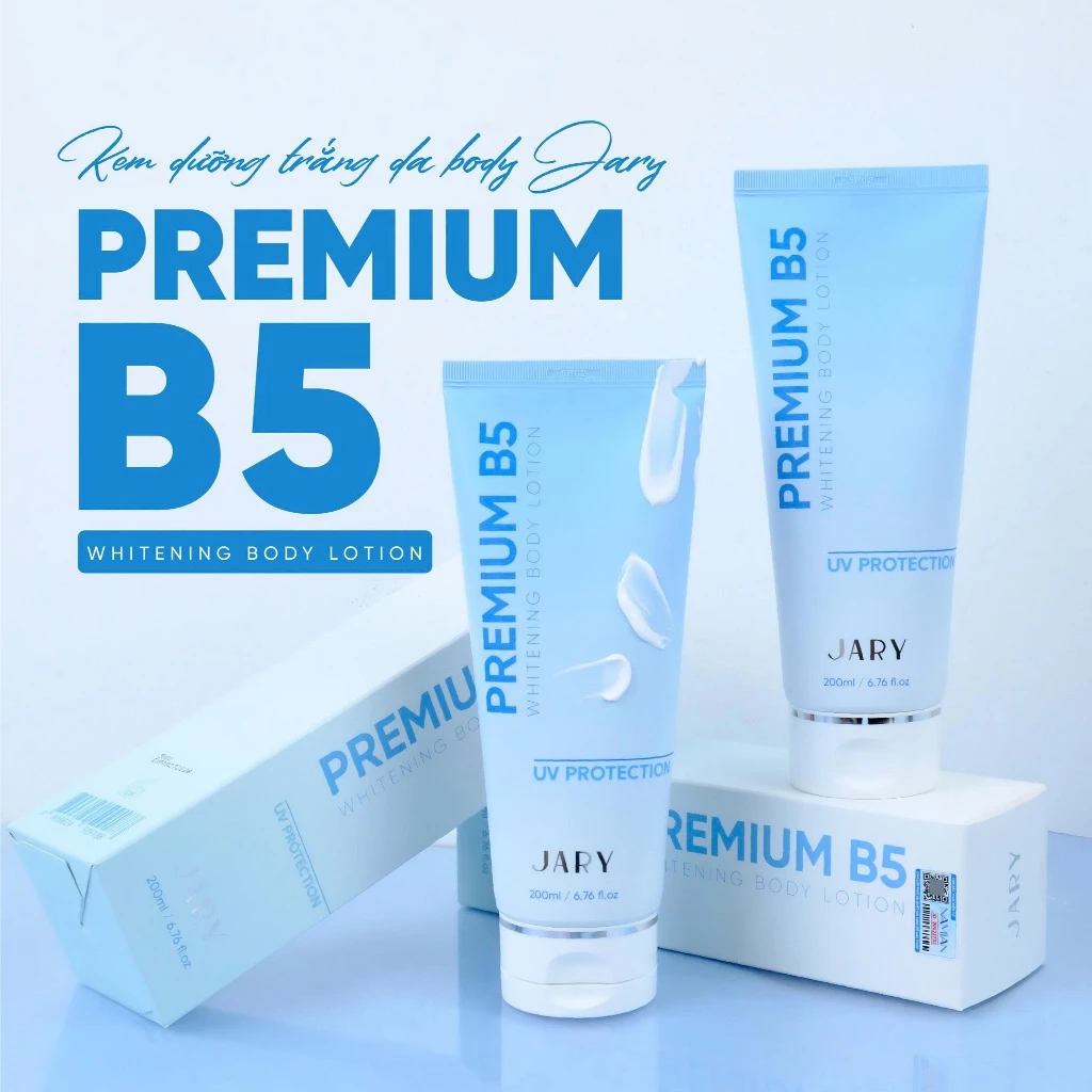 Sữa Dưỡng Thể Jary Premium B5 Whitening Body Lotion SPF50+ PA++++ 200ml