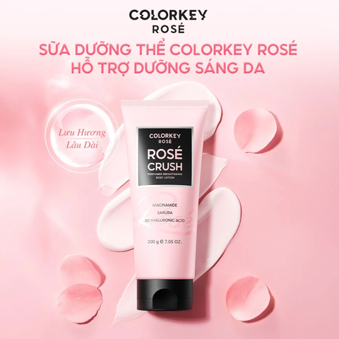 Sữa Dưỡng Thể Sáng Da Colorkey Rosé Rosé Crush Perfumed Brightening Body Lotion 200g