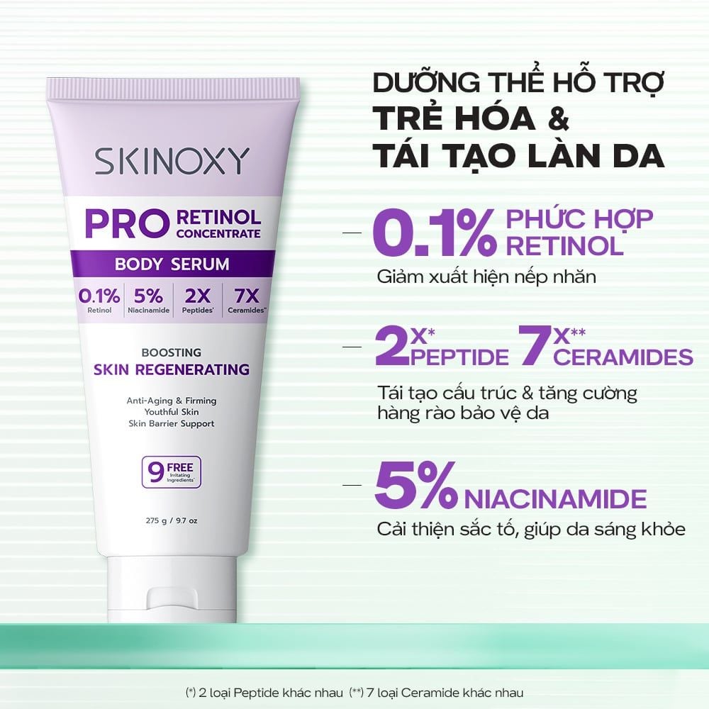 Tinh Chất Dưỡng Thể Skinoxy Concentrate Body Serum Dưỡng Sáng Đều Màu Da 275gr