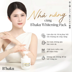 Kem Ủ Trắng B’haku Whitening Pack Dưỡng Sáng, Làm Dịu Phục Hồi Da Cháy Nắng 360ml
