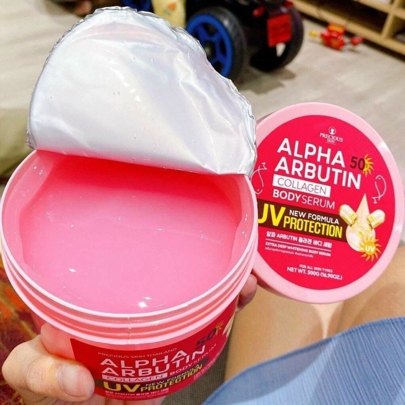 Kem Dưỡng Thể Alpha Arbutin Collagen Body UV New Kích Trắng Da Chống Nắng SPF 50 500g