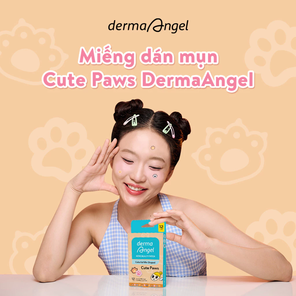 Miếng Dán Mụn Derma Angel Acne Beauty Patch Vui Nhộn 12+3 Miếng