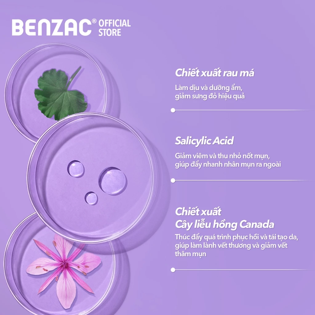 Miếng Dán Mụn Benzac 3 In 1 Power Patch Bảo Vệ Và Ngăn Ngừa Mụn 12 Miếng