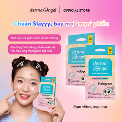 Miếng Dán Mụn Derma Angel Acne Beauty Patch Vui Nhộn 12+3 Miếng