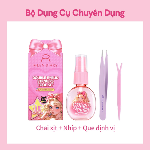 Bộ Dụng Cụ Kích Mí Mlen Diary Double Eyelid Stickers Tool Kit 3 In 1