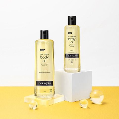 Dầu Dưỡng Thể Neutrogena Body Oil Light Sesame Formula Giúp Da Căng Bóng, Sáng Khỏe 250ml